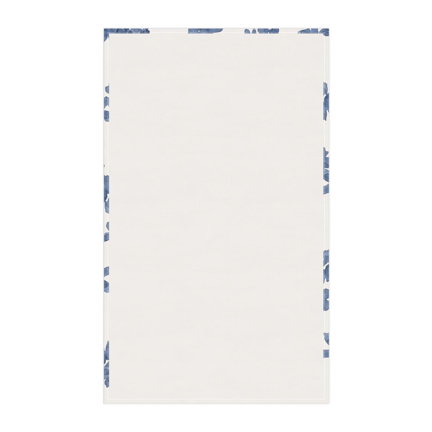 Cotton Tea Towel | Watercolor Blue Flowers