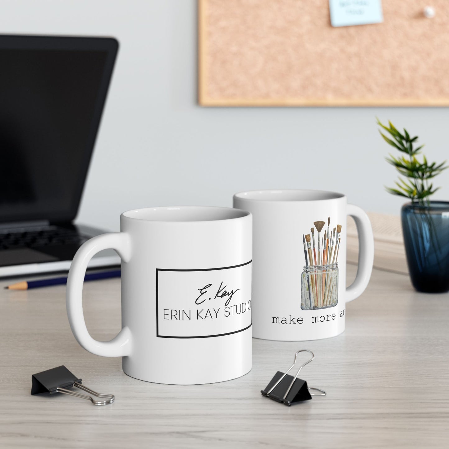 Make More Art Brushes — Ceramic Mug (11oz)