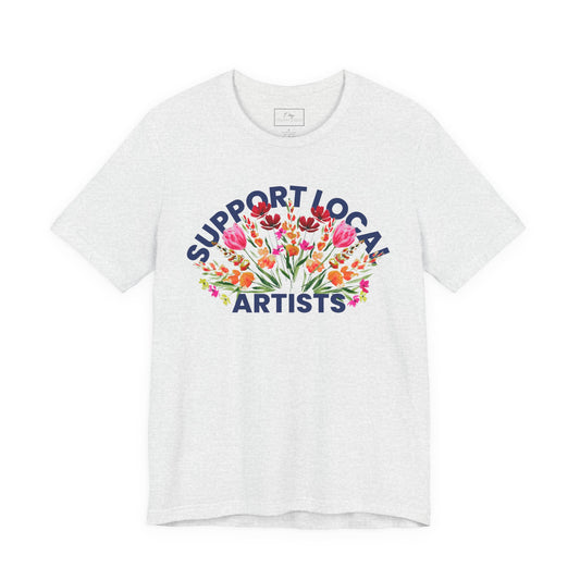 Support Local Artists Watercolor Tee | Cotton Tee