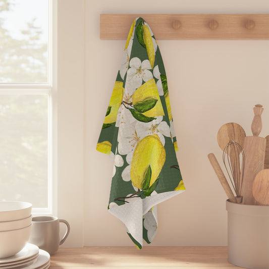 Microfiber Tea Towel | Lemon Blossoms