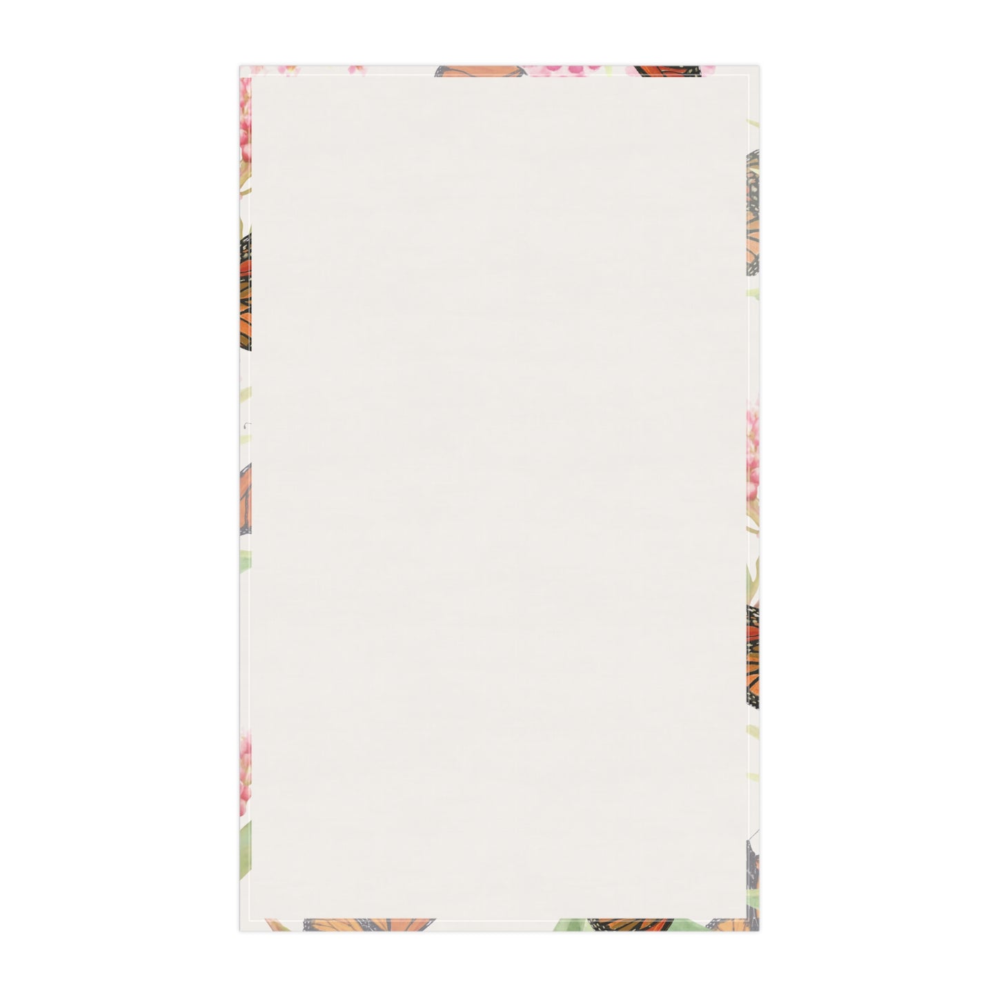 Cotton Tea Towel | Monarchs and Milkweed II