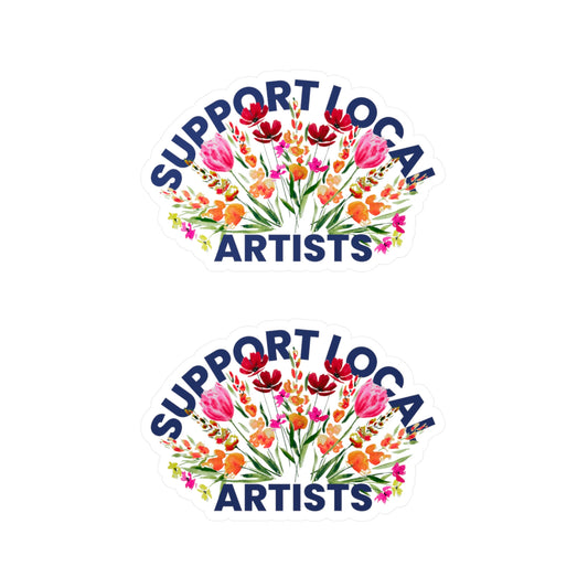 Support Local Artists Floral | Vinyl Decals