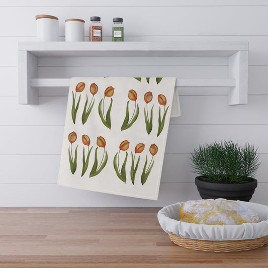 Cotton Tea Towel | Tulips