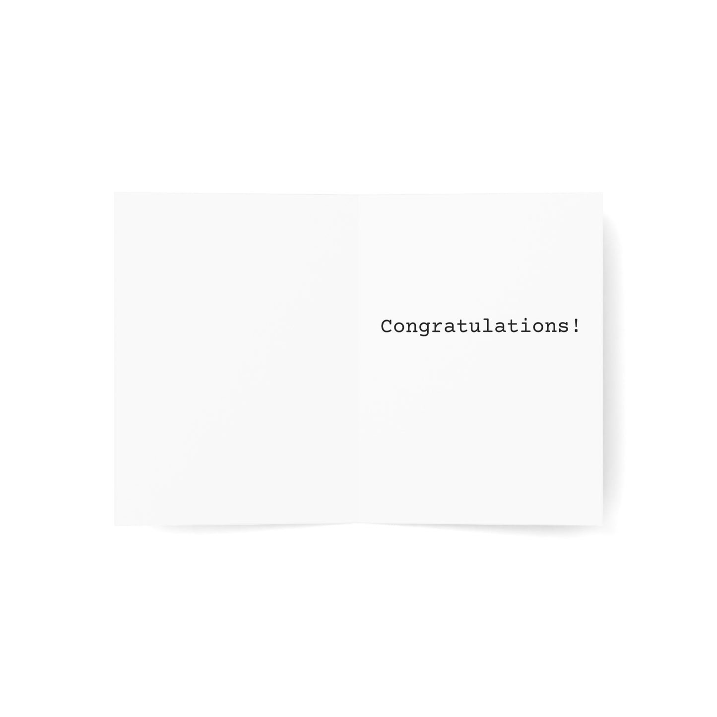 Congratulations - Single Card
