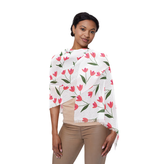 Sweet Floral Lightweight Scarf