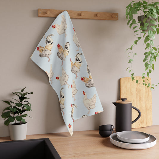 Cotton Tea Towel | Playing Chicken