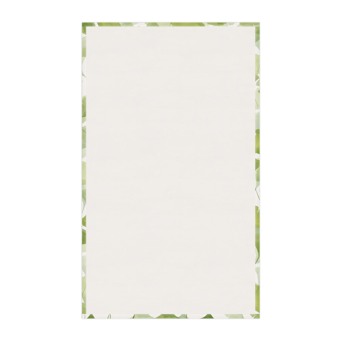 Cotton Tea Towel | Green Ginkgo Leaves