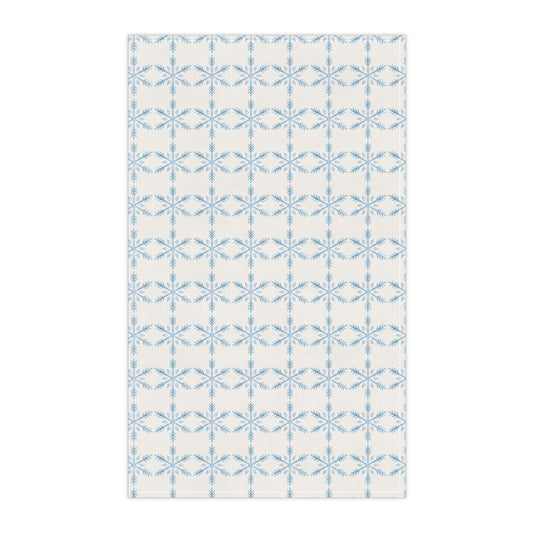 Cotton Tea Towel | Watercolor Snowflake Knots