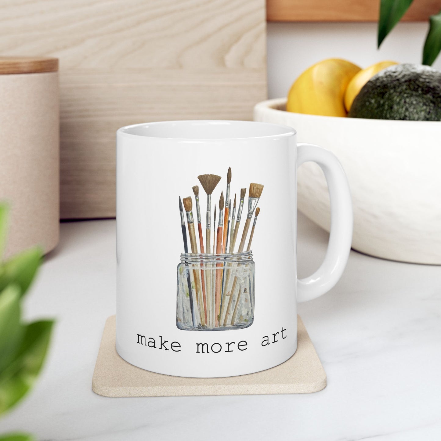 Make More Art Brushes — Ceramic Mug (11oz)