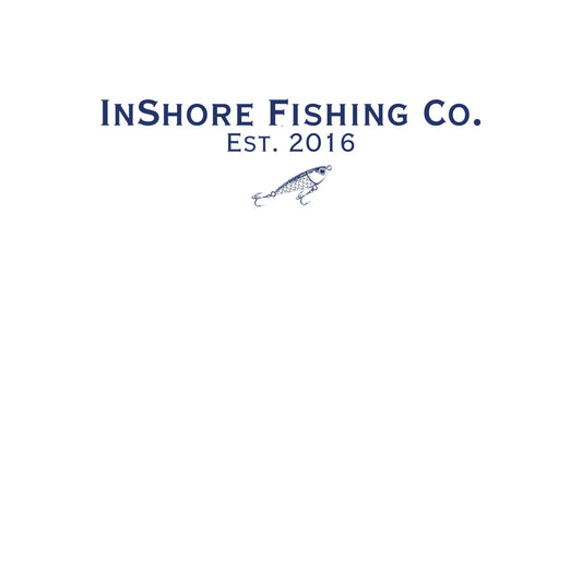 InShore Fishing Co. Solar Hoodie  — Navy Lure Logo