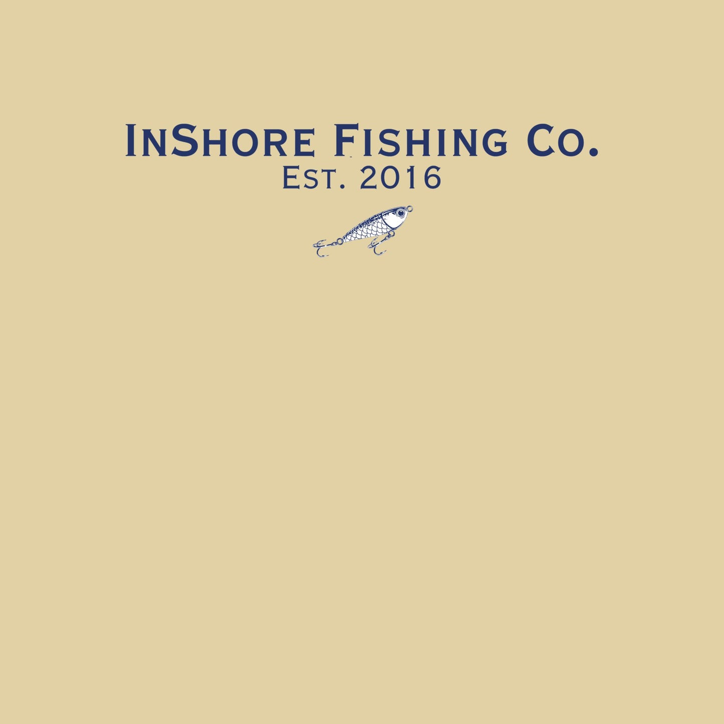 InShore Fishing Co. Solar Hoodie  — Navy Lure Logo