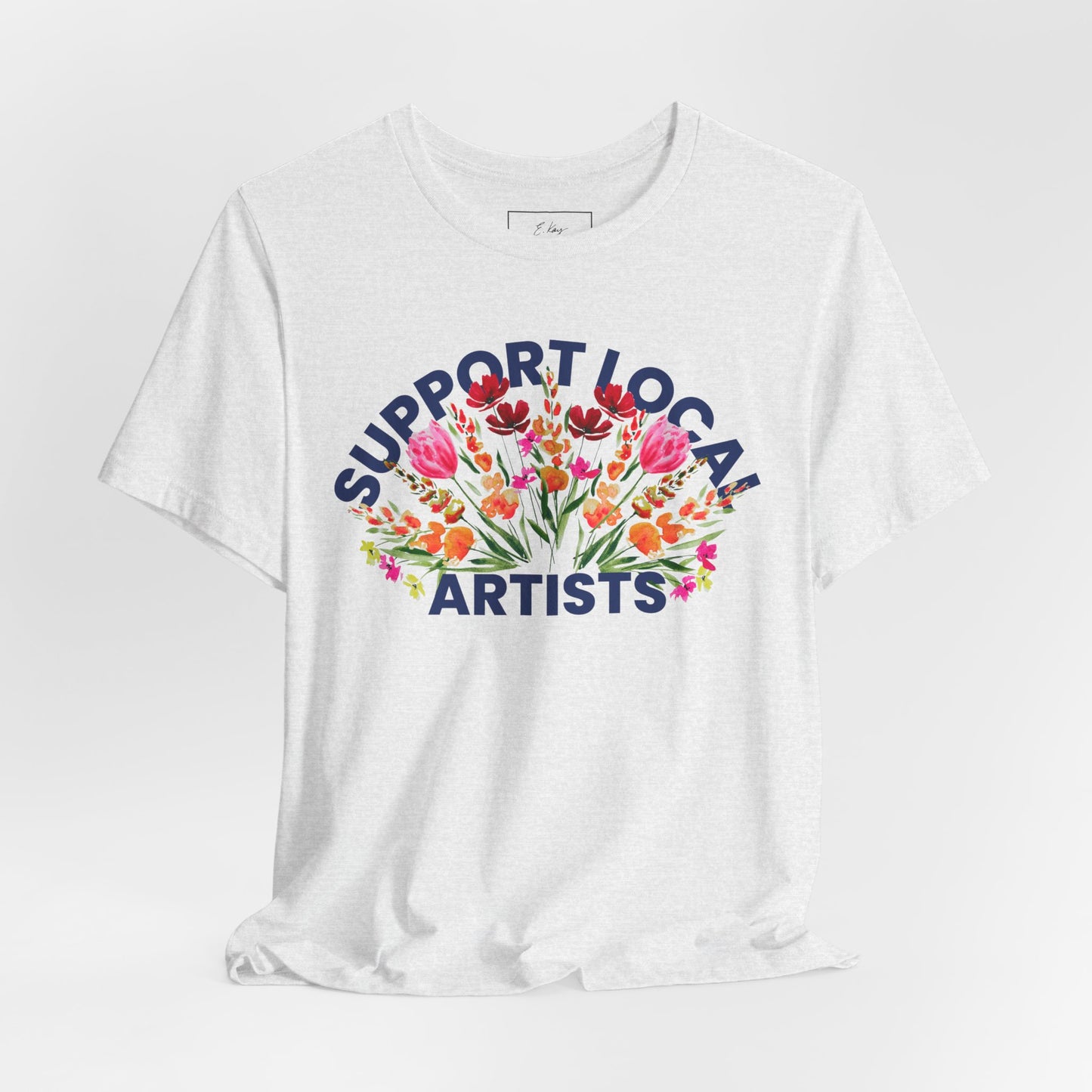 Support Local Artists Watercolor Tee | Cotton Tee