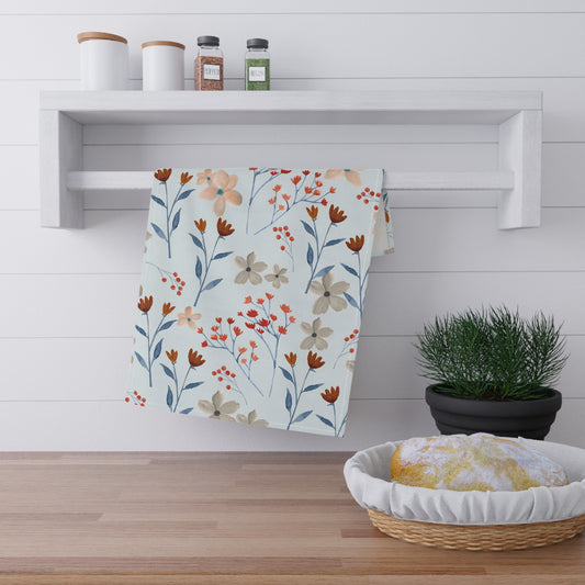 Cotton Tea Towel | Lovely Watercolor Flowers II
