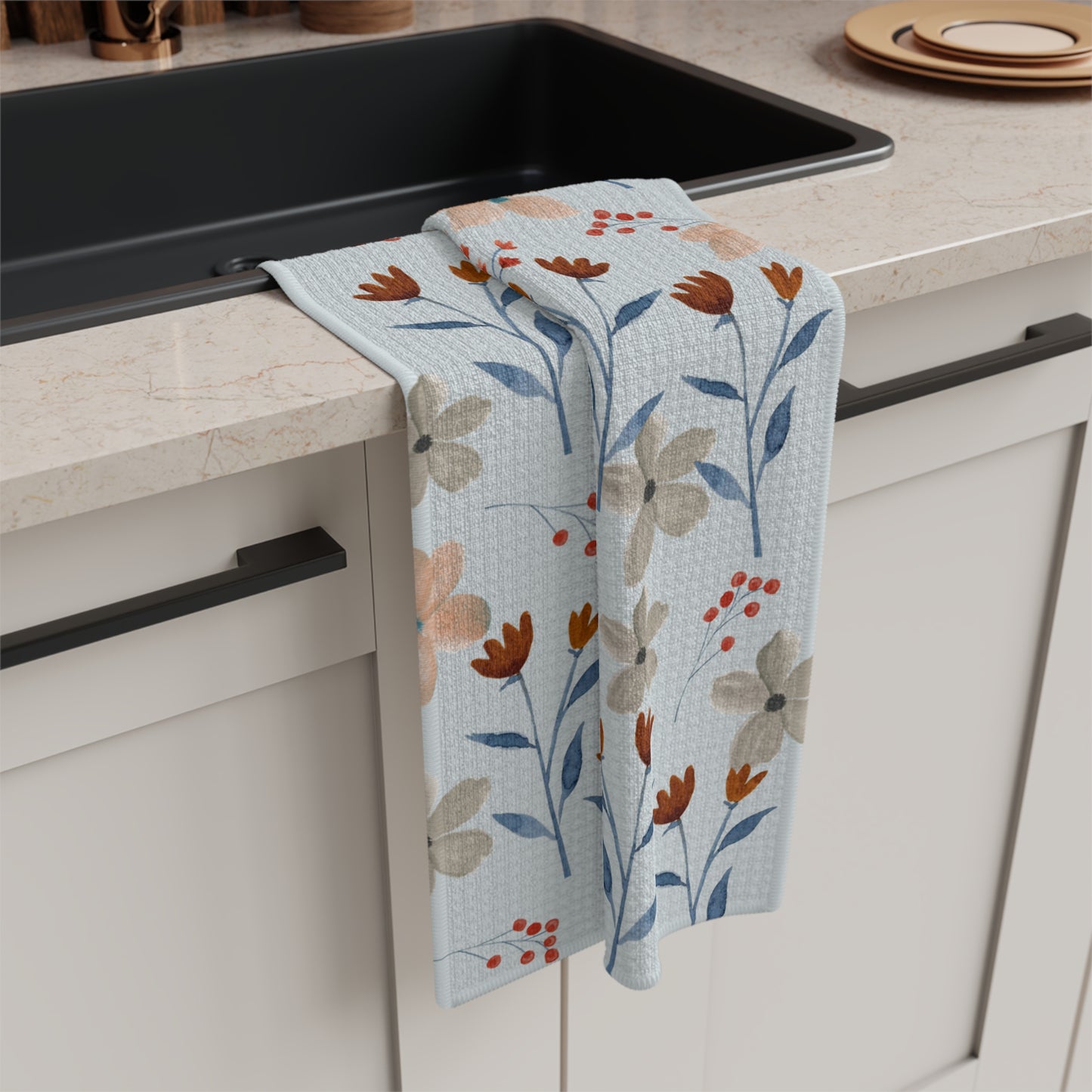 Microfiber Tea Towel | Lovely Watercolor Florals II