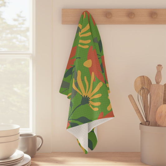 Microfiber Tea Towel | Retro Flora