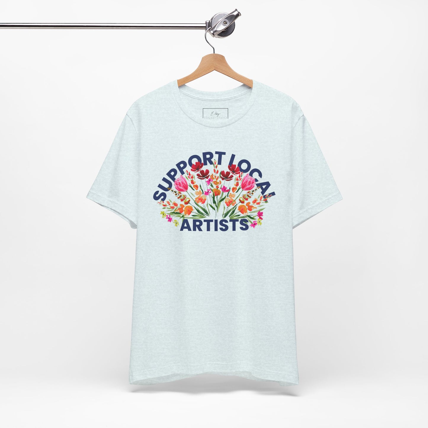 Support Local Artists Watercolor Tee | Cotton Tee