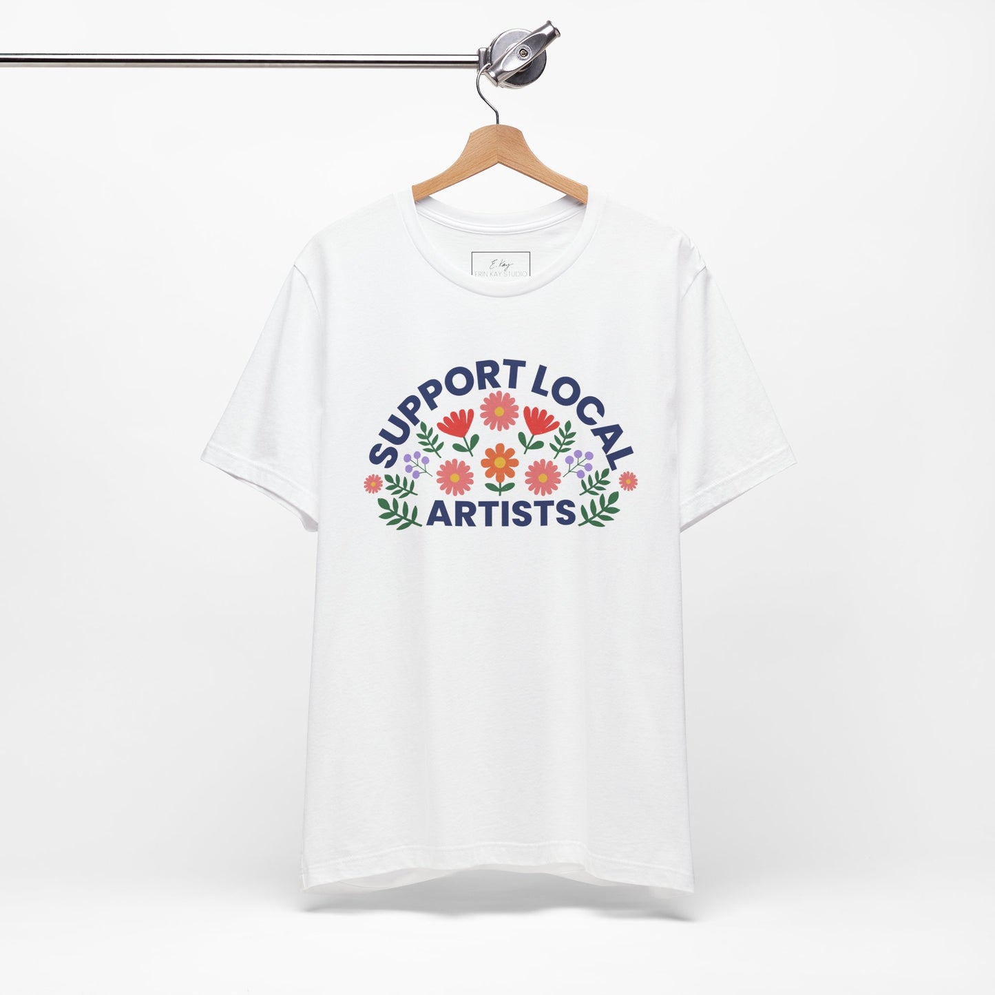 Support Local Artists (colorful) | Cotton Tee