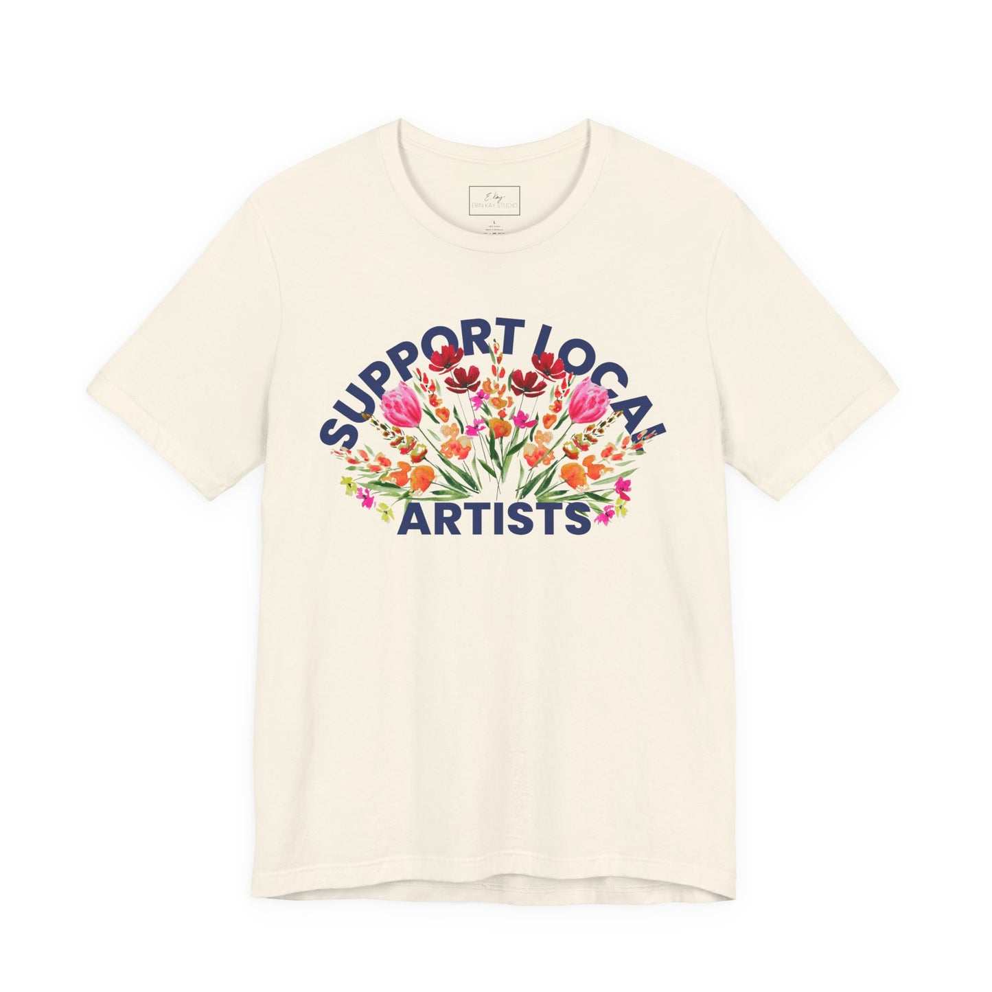 Support Local Artists Watercolor Tee | Cotton Tee