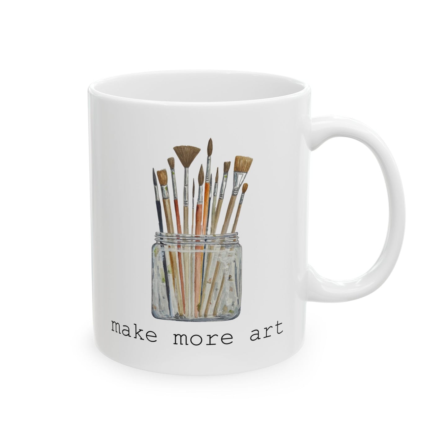 Make More Art Brushes — Ceramic Mug (11oz)