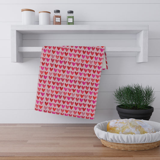 Cotton Tea Towels | Little Hearts