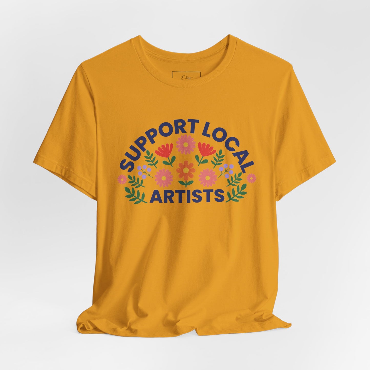 Support Local Artists (colorful) | Cotton Tee