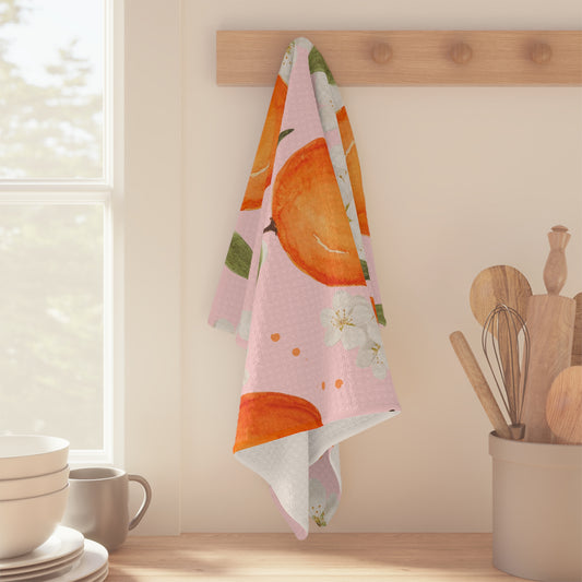 Microfiber Tea Towel | Oranges and Blossoms