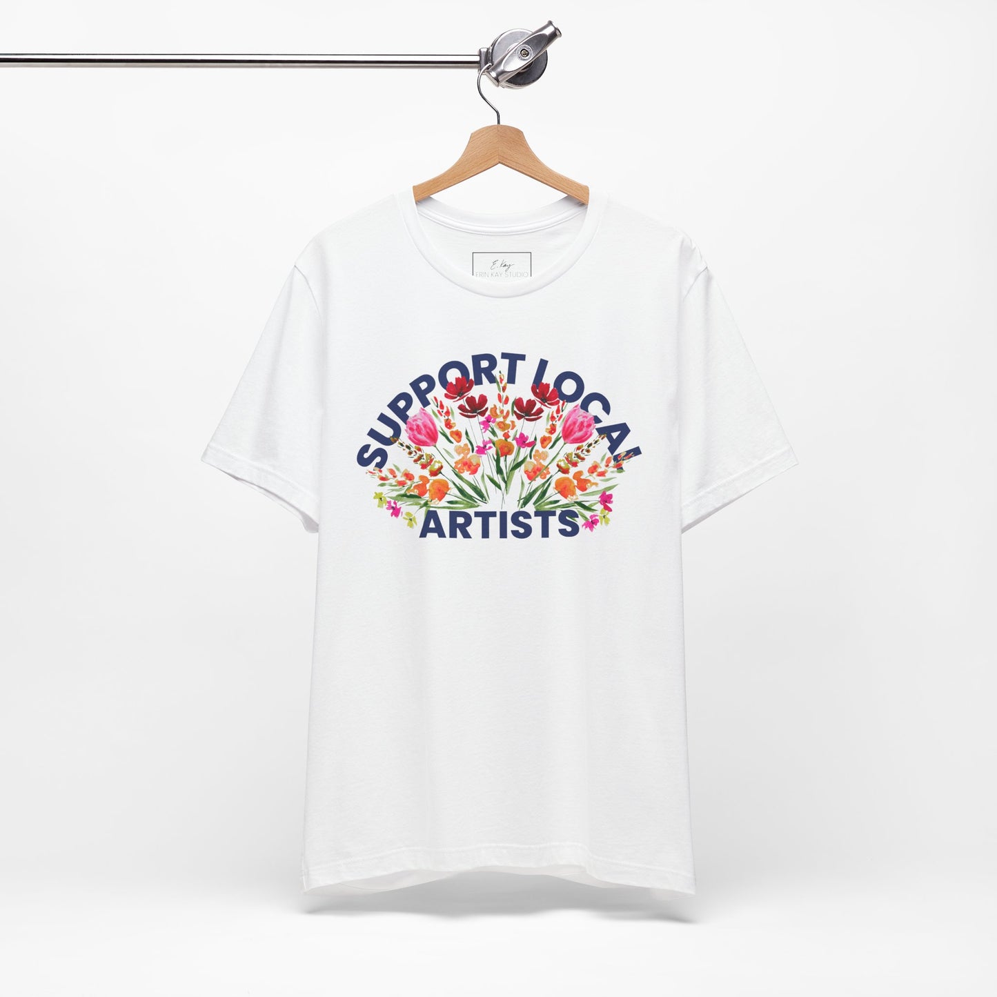 Support Local Artists Watercolor Tee | Cotton Tee