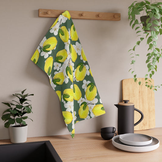 Cotton Tea Towel | Lemon Blossoms