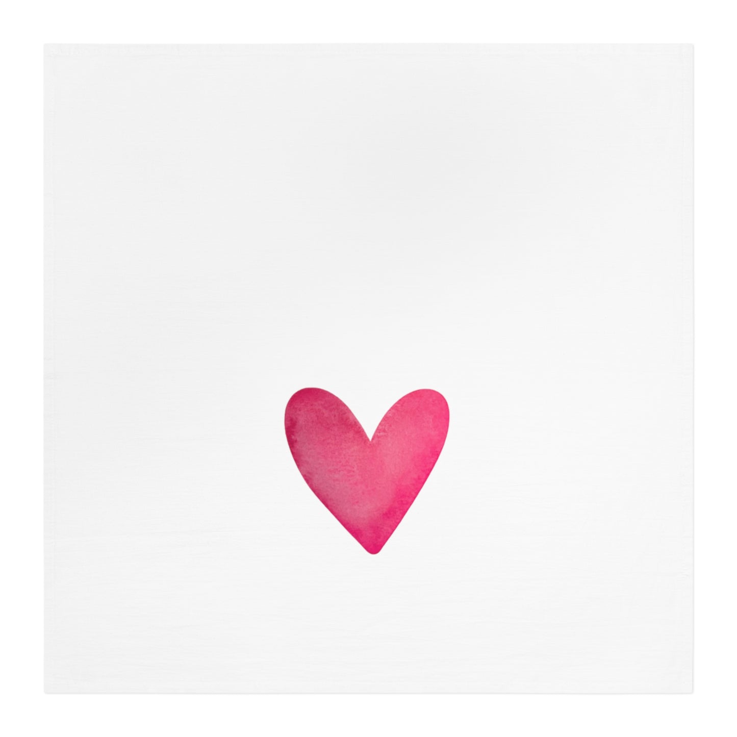 Heart Watercolor Tea Towel