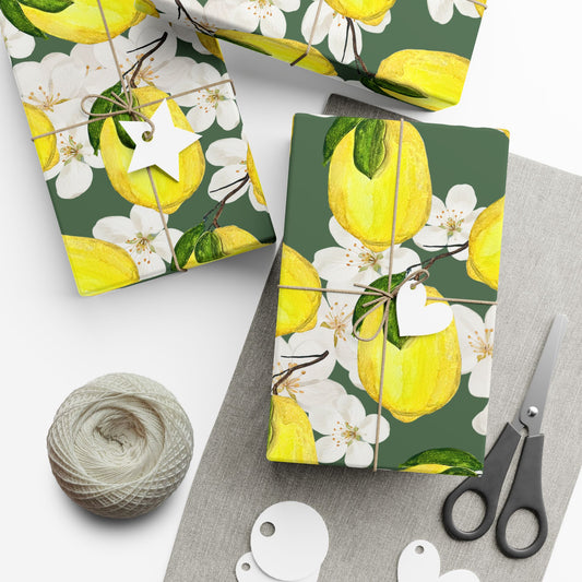 Gift Wrap Paper | Lemon Blossoms