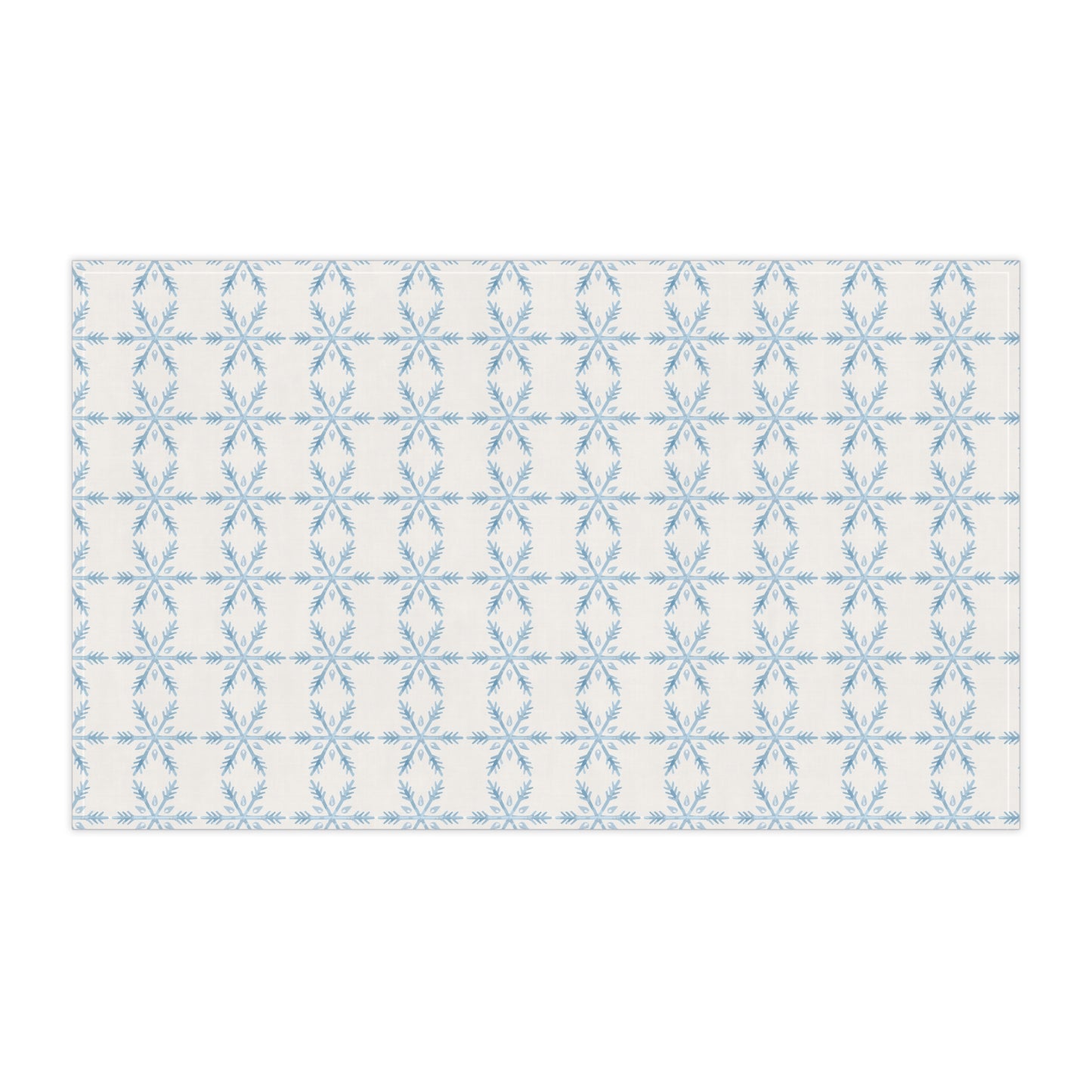 Cotton Tea Towel | Watercolor Snowflake Knots