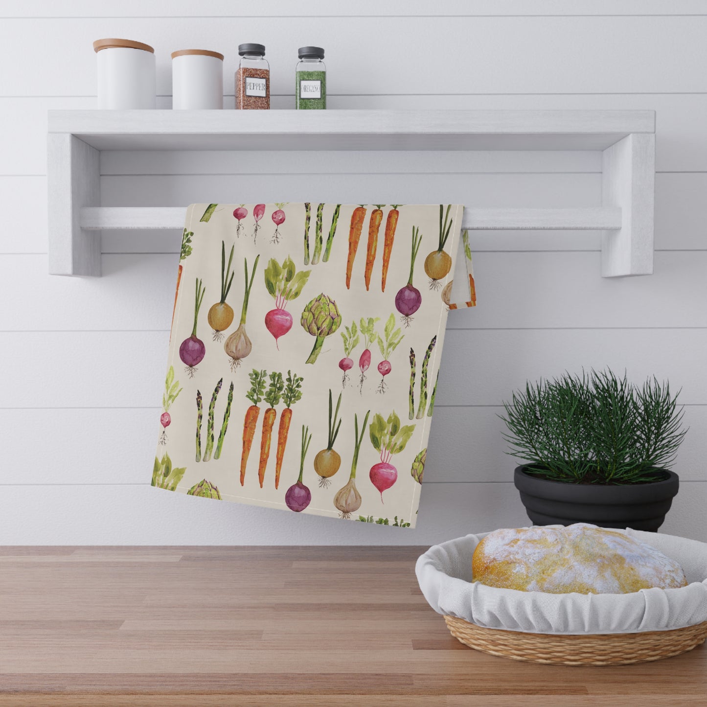 Cotton Tea Towel | Veggie Harvest
