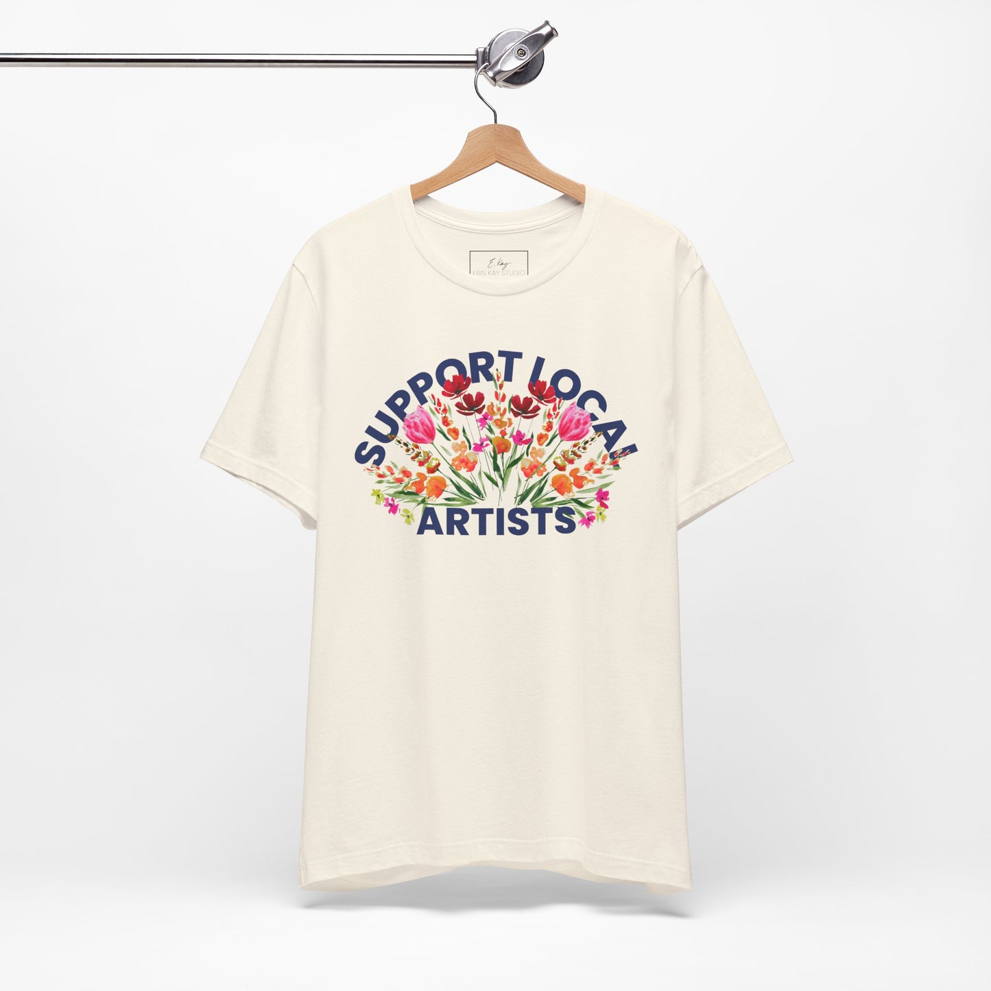 Support Local Artists Watercolor Tee | Cotton Tee