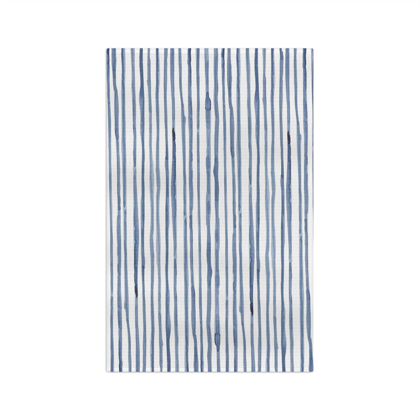 Microfiber Tea Towel | Watercolor Blue Lines