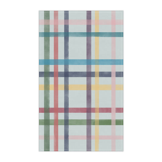 Cotton Tea Towel | Watercolor Grid