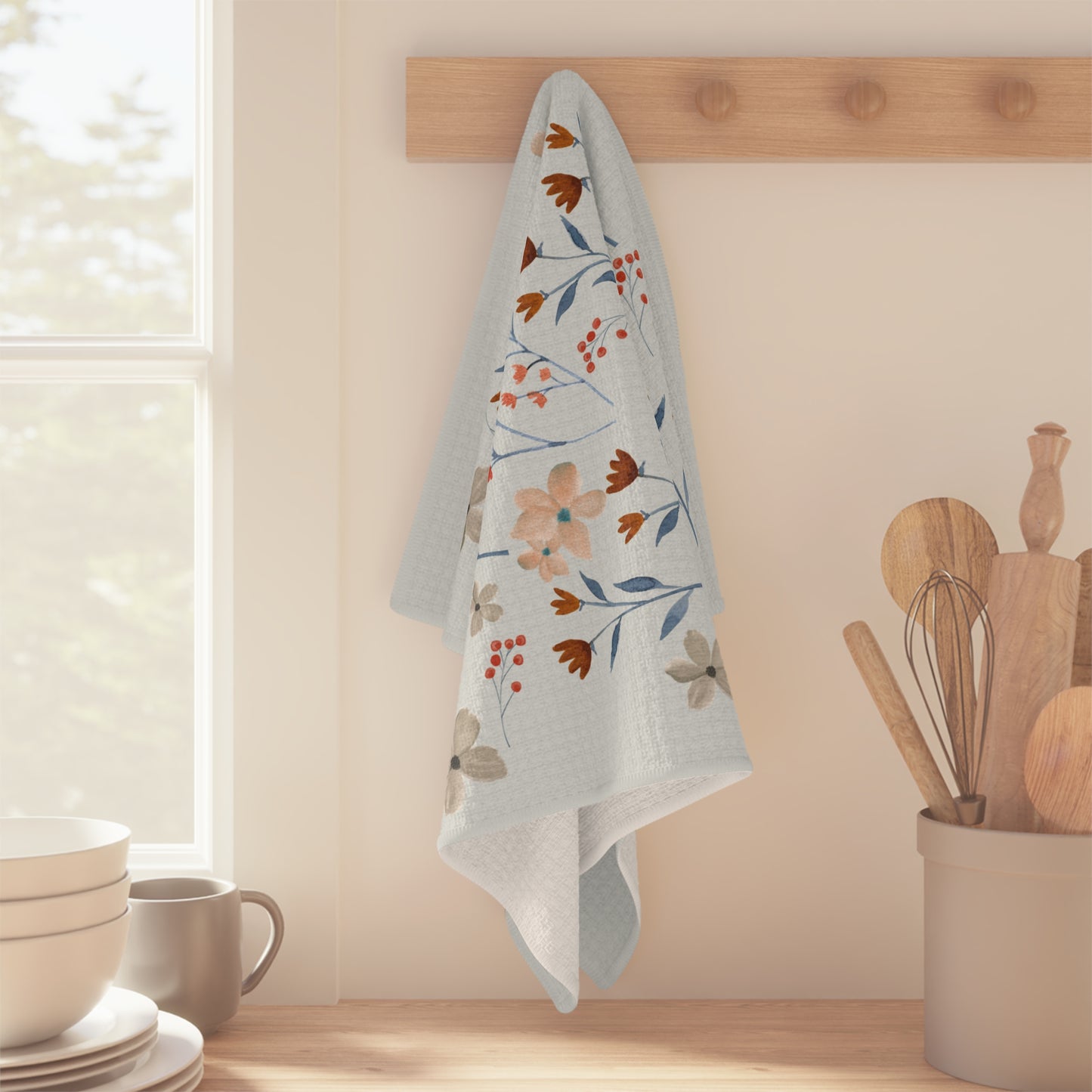 Microfiber Tea Towel | Lovely Watercolor Florals