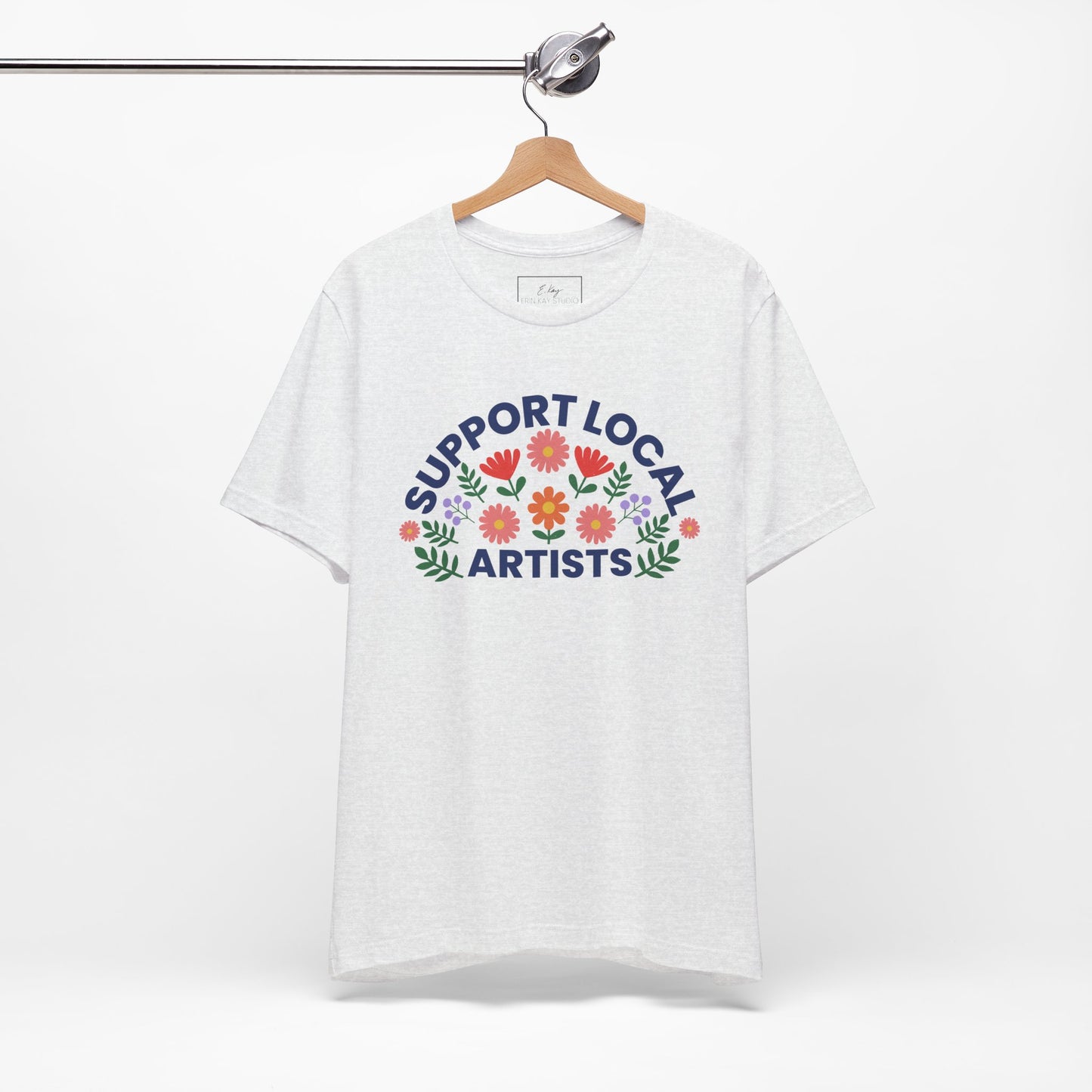 Support Local Artists (colorful) | Cotton Tee