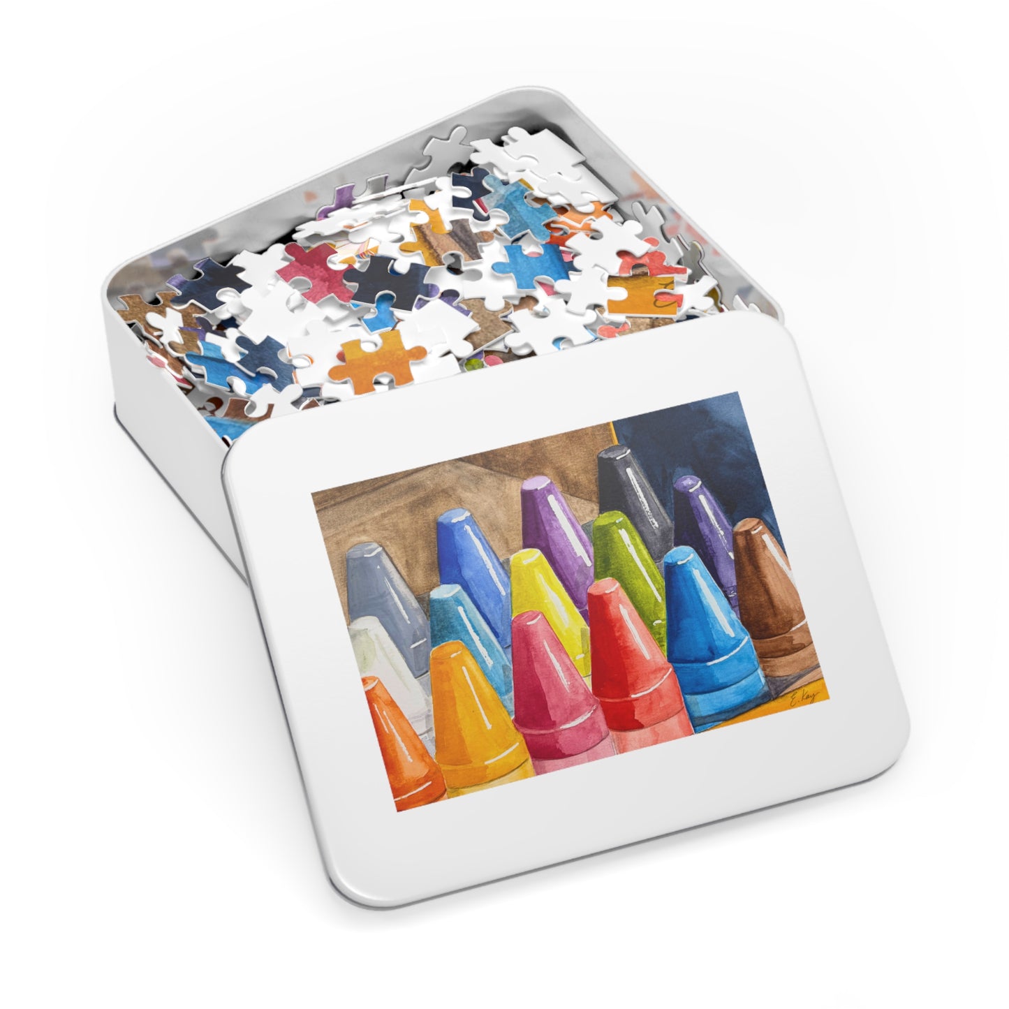 Jigsaw Puzzle with Tin - True Colors