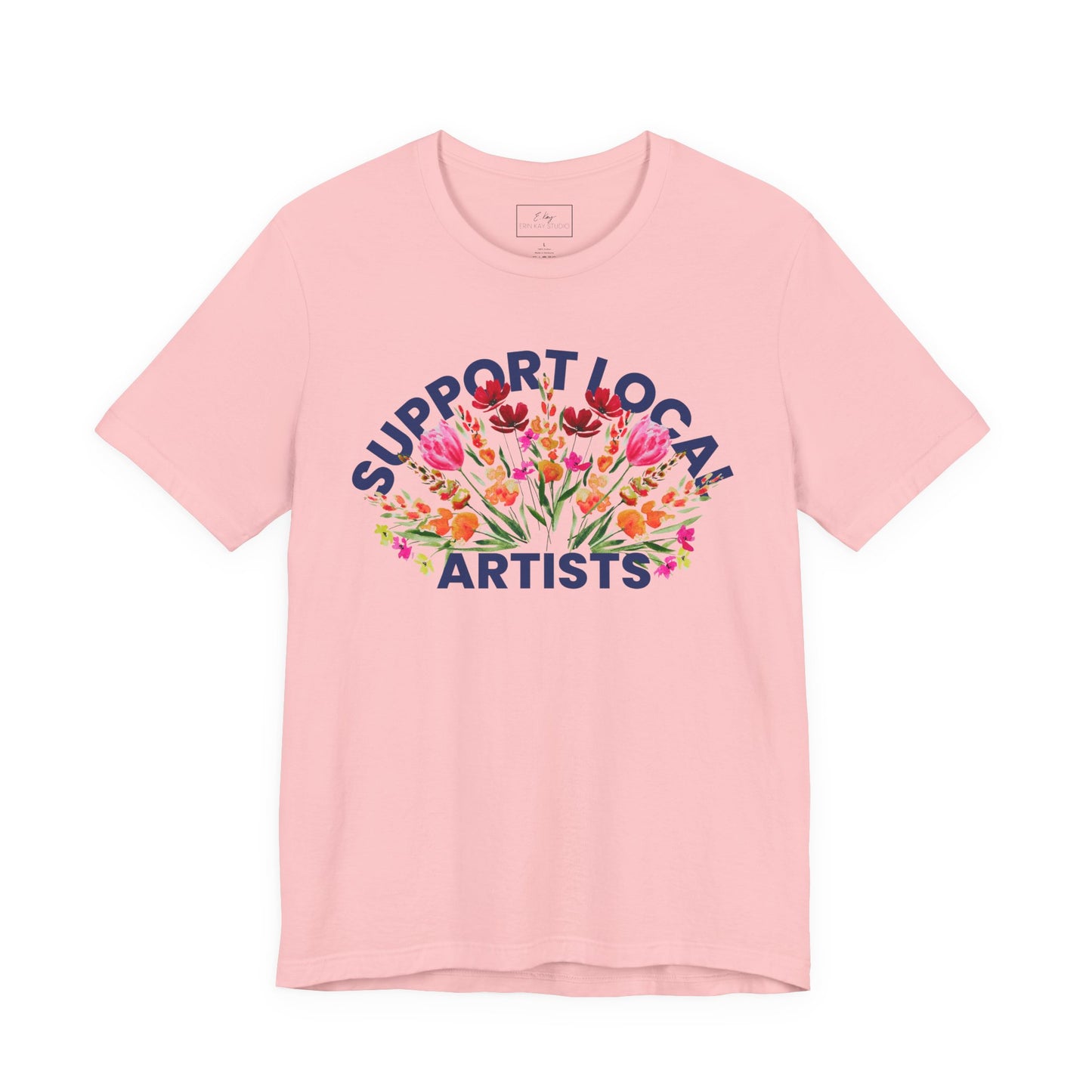 Support Local Artists Watercolor Tee | Cotton Tee