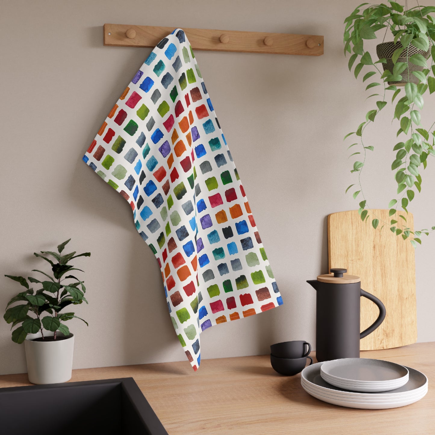 Cotton Tea Towel | Watercolor Swatches
