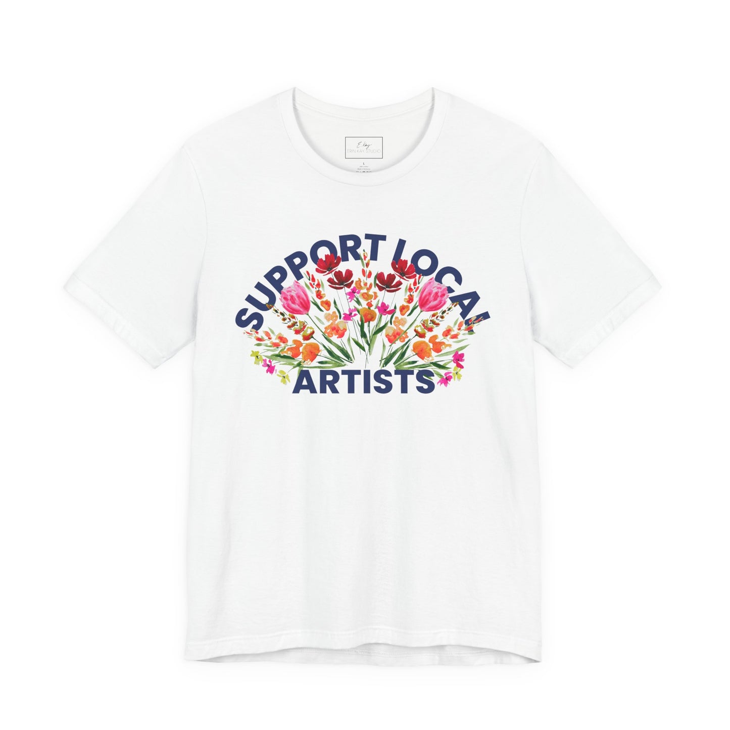 Support Local Artists Watercolor Tee | Cotton Tee
