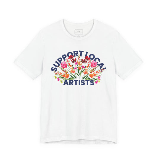 Support Local Artists Watercolor Tee | Cotton Tee