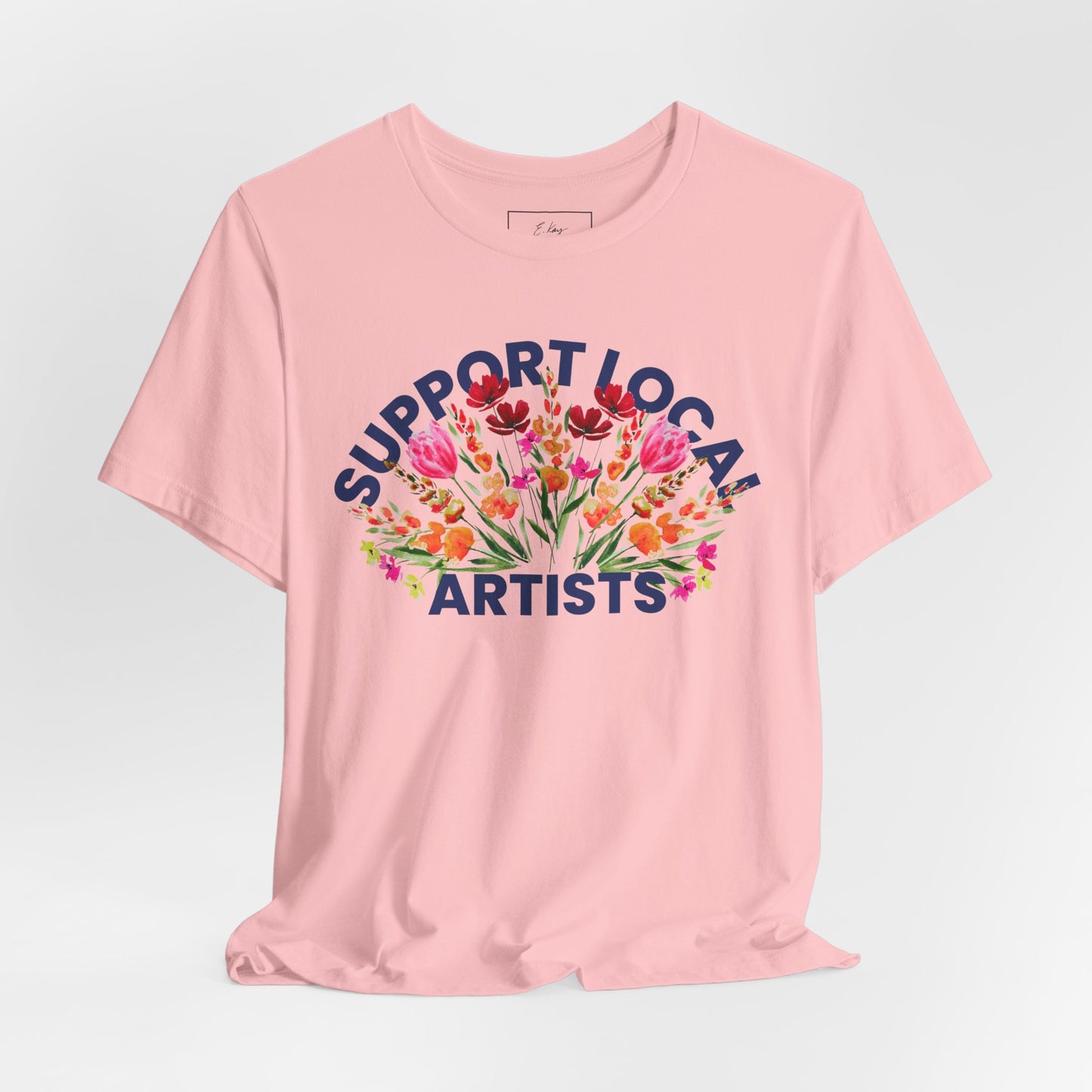 Support Local Artists Watercolor Tee | Cotton Tee