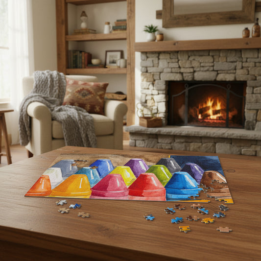 Jigsaw Puzzle with Tin - True Colors