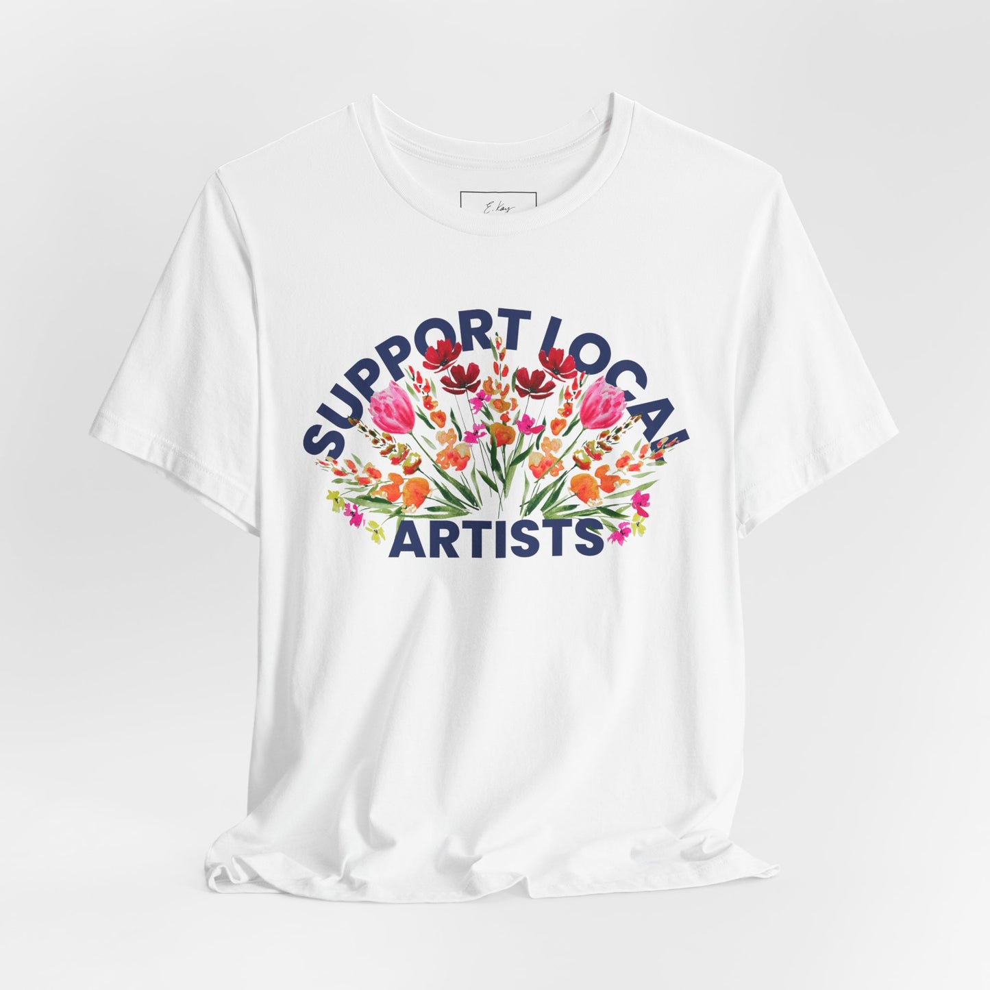 Support Local Artists Watercolor Tee | Cotton Tee