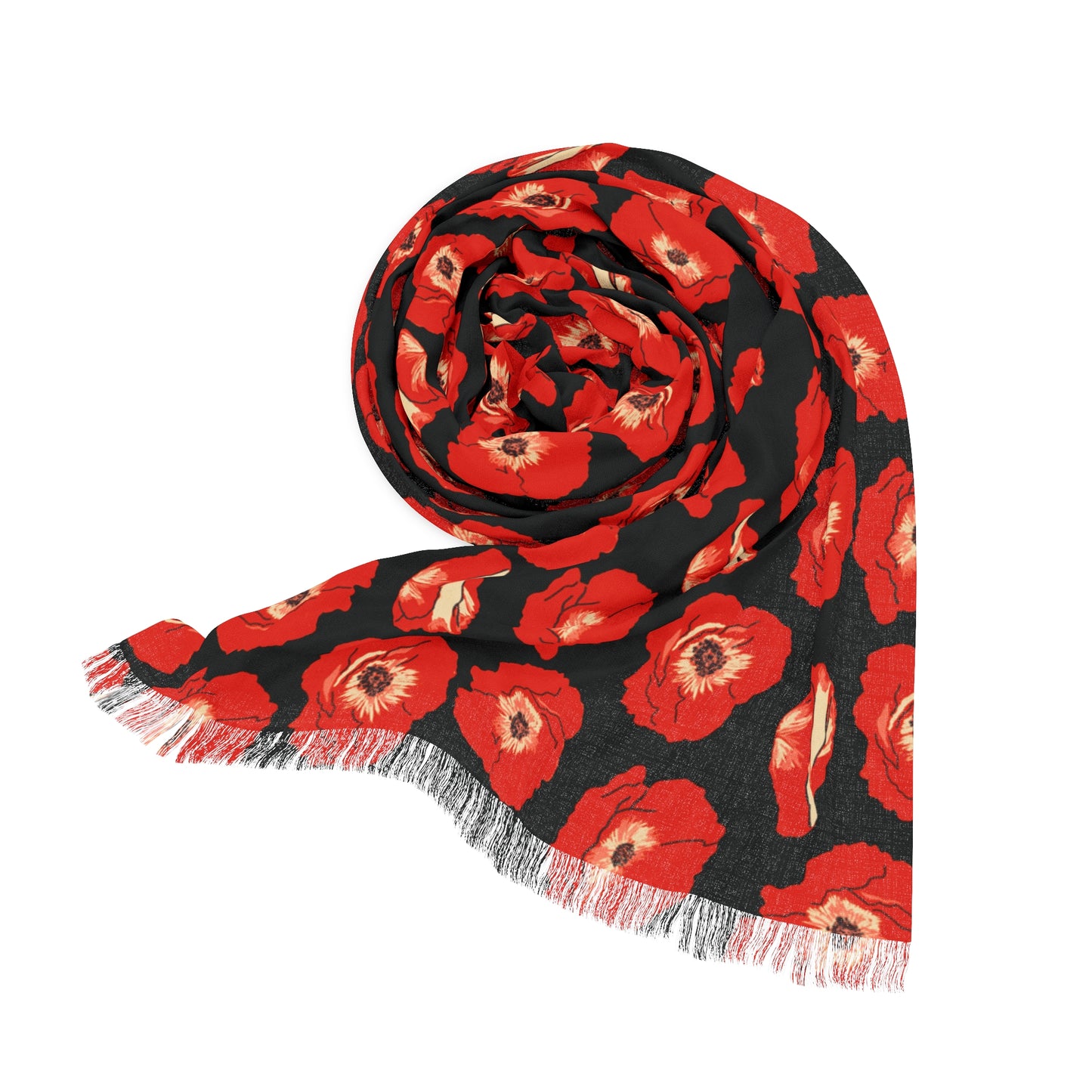Poppy Bloom Lightweight Scarf