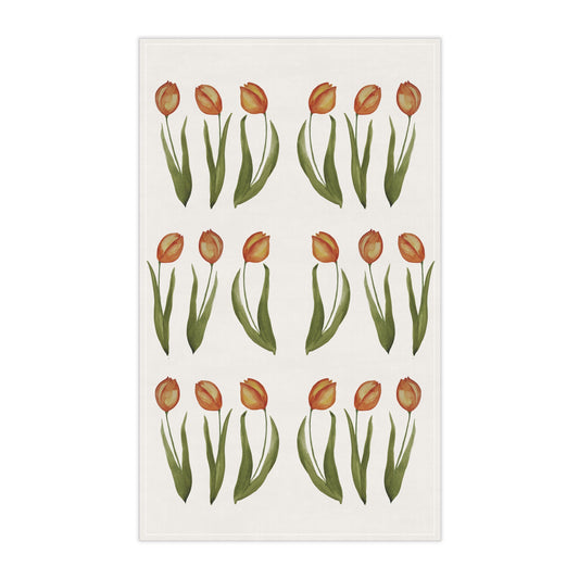 Cotton Tea Towel | Tulips