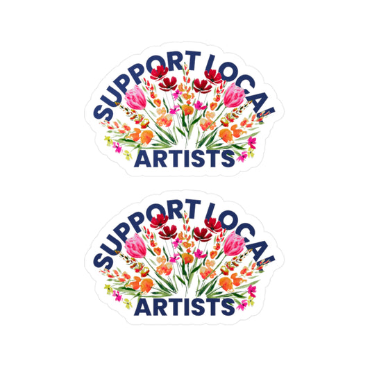 Support Local Artists Floral | Vinyl Decals