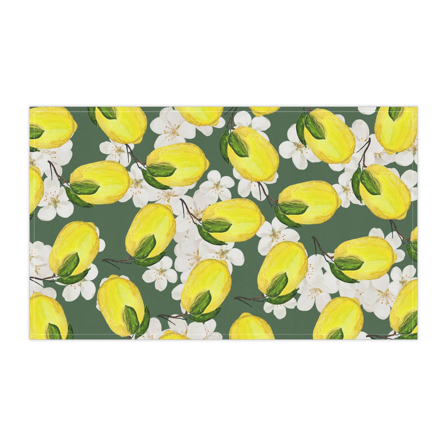 Cotton Tea Towel | Lemon Blossoms