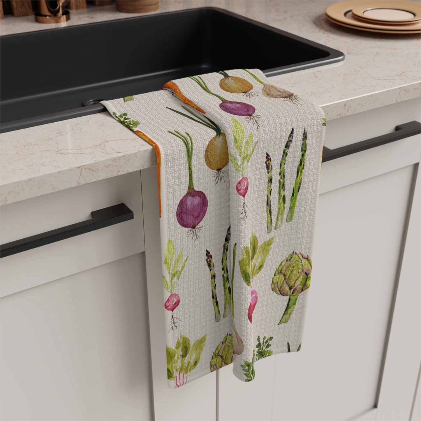 Microfiber Tea Towel | Veggie Harvest